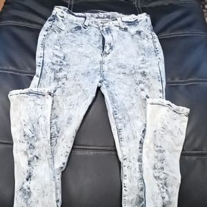 😍 women's encore acid wash distressed skinny jeans😍